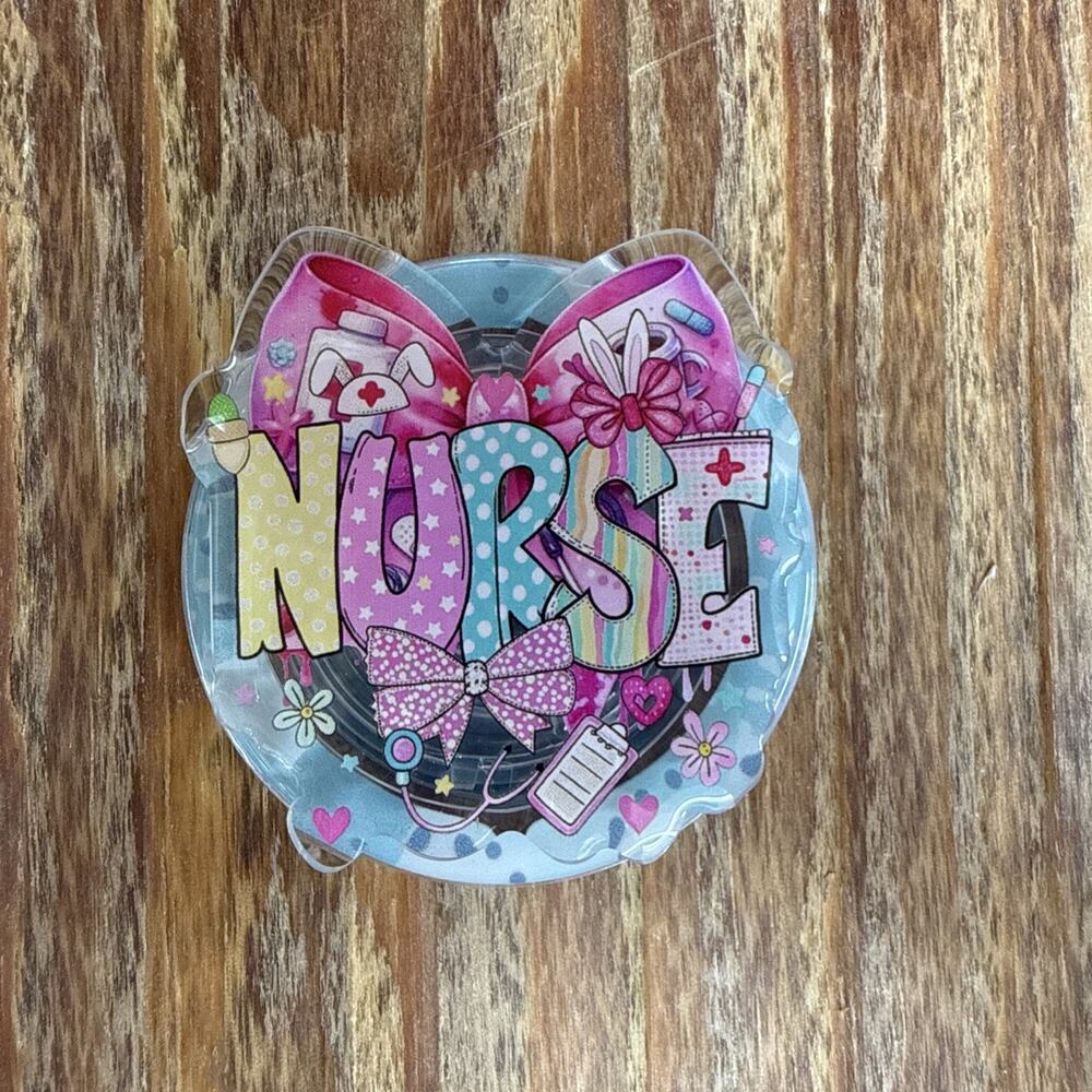 Magnetic Nurse Pop Up Phone Grip